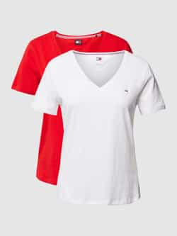 Tommy Jeans Slim fit T-shirt per twee verpakt