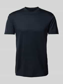 Emporio Armani Logo T-shirt in donkerblauw Black Heren