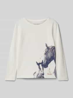 BLUE SEVEN Shirt met lange mouwen en motiefprint