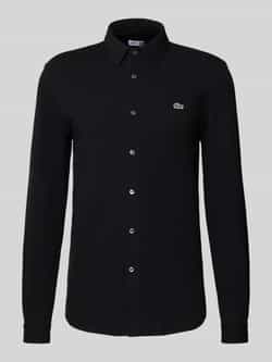 Lacoste Slim fit vrijetijdsoverhemd in gestructureerde look