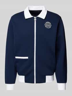 Lacoste Sweatjack met labelbadge