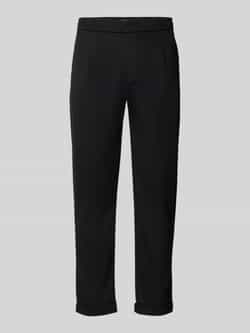 MCNEAL Tapered fit bandplooibroek met structuurmotief