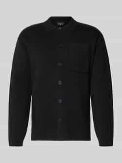 Strellson Regular fit poloshirt van een mix van katoen en wol model 'AIDEN'