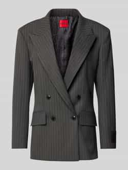 Hugo Boss Gestreepte blazer met getailleerde silhouet Black Dames