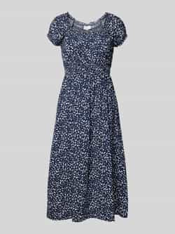 Apricot Midi-jurk van viscose met elastische tailleband