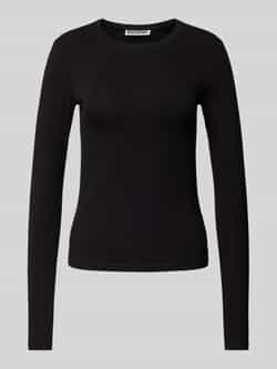 Weekday Shirt met lange mouwen en geribde ronde hals
