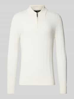 Matinique Slim fit poloshirt met ritssluiting model 'Clint'