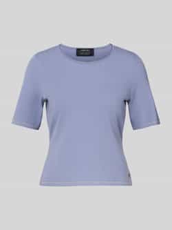 Marc Cain Gebreid shirt van viscosemix met ronde hals