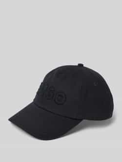 HUGO Baseballpet met labelstitching model 'Cara'