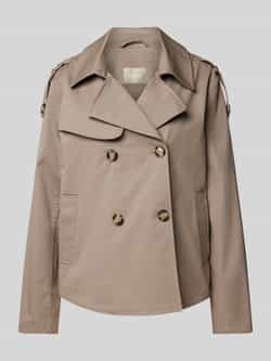 Amber & June Trenchcoat met strookzakken