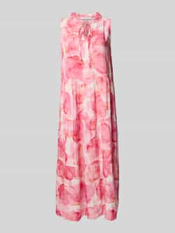 ZABAIONE Midi-jurk van viscose in laagjeslook