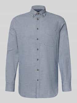 Christian Berg Men Vrijetijdsoverhemd met knoopsluiting