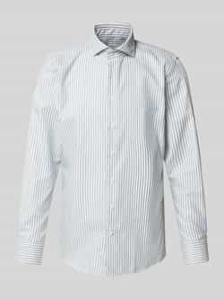 Profuomo Slim fit zakelijk overhemd met kentkraag