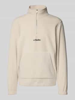 jack & jones Fleecepullover met kangoeroezak model 'SOHO HALFZIP FLEECE'