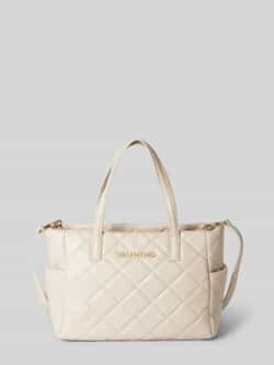 VALENTINO BAGS Handtas met doorgestikte naden en labelapplicatie