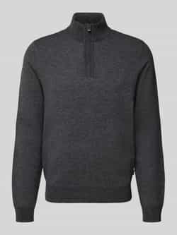 Boss Regular fit schipperstrui van een mix van scheerwol en katoen model 'HETTORE'