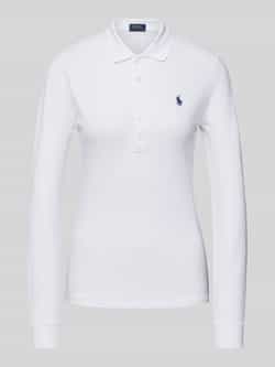 Polo Ralph Lauren Slim fit poloshirt met logostitching model 'JULIE'