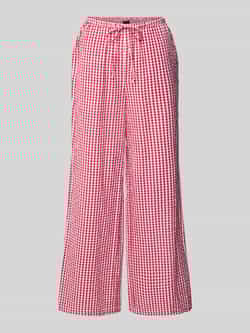 Gina Tricot Stoffen broek met wijde pijpen en elastische band