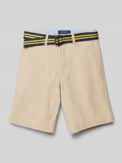 Polo Ralph Lauren Teens Bermuda met stoffen ceintuur
