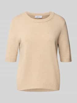 Comma Gebreide pullover van wolmix met 1 2-mouwen