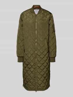 Original Bombers Lange jas met doorgestikte naden