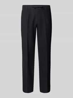 Selected Homme Regular fit linnen broek met persplooien model 'LEROY'