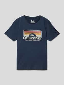 Quiksilver T-shirt met labelprint model 'STEP INSIDE'