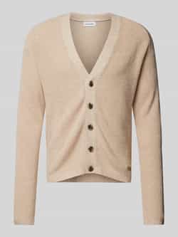 CK Calvin Klein Gebreid jack met labelbadge model 'KNITTED'