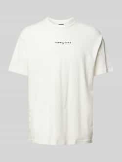 TOMMY JEANS Heren Polo's & T-shirts Tjm Rlx Linear Logo Tee Wit
