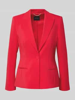 Marc Cain Slim fit blazer met reverskraag en paspelzakken