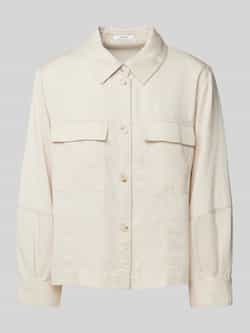 Opus Regular fit overhemdblouse met paspelzakken op de borst model 'Fadelia'