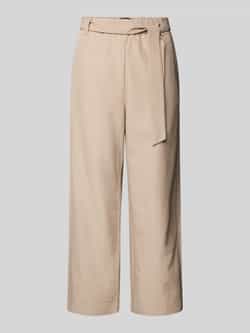Comma Straight leg stoffen broek met verkort model