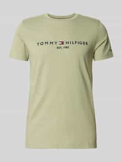 Tommy Hilfiger Slim fit T-shirt van puur katoen
