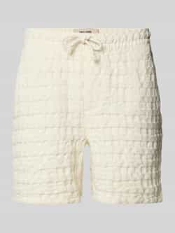 Only & Sons Regular fit sweatshorts met structuurmotief model 'TEL BRADDOCK'