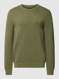 Marc O'Polo Gebreide pullover met labelstitching