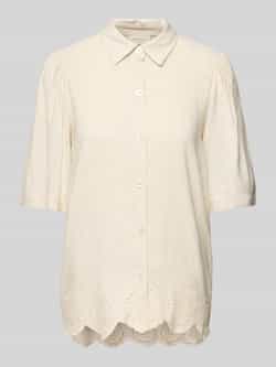 FREE QUENT Regular fit blouse met broderie anglaise model 'Linus'