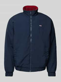 Tommy Hilfiger Blauwe Bedrukte Ritsjas Mannen Herfst Winter Blue Heren