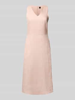 Boss Orange Midi-jurk met V-hals model 'Dasico'