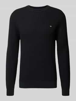 Christian Berg Men Gebreide pullover met labeldetail