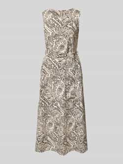 Christian Berg Woman Selection Midi-jurk met strikceintuur