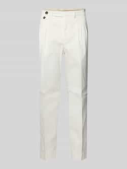 Manuel Ritz Stoffen broek met bandplooien