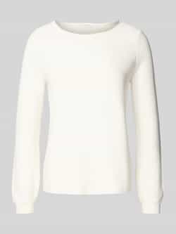 Christian Berg Woman Regular fit shirt met lange mouwen van puur katoen in gebreide look