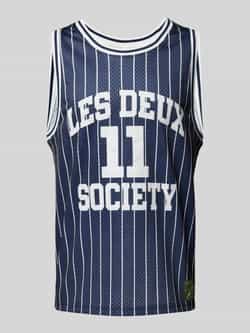 Les Deux Tanktop met labelprint model 'Silas'