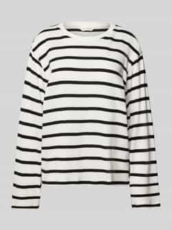 MSCH Copenhagen Gebreide pullover met geribde ronde hals model 'Kemba'