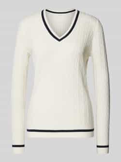 Christian Berg Woman Gebreide pullover met ribboorden