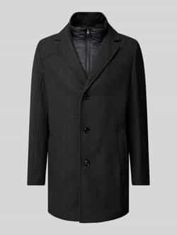 S.Oliver BLACK LABEL Regular fit lange jas van wolmix met uitneembare gewatteerde inzet