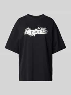 Low Lights Studios Oversized T-shirt met labelprint model 'LUCKY 7'