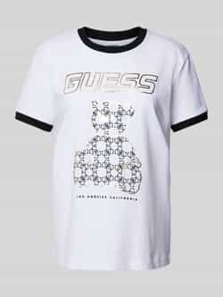 Guess Activewear T-shirt met label- en motiefprint