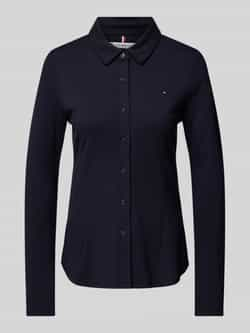 Tommy Hilfiger Slim fit overhemdblouse met logostitching