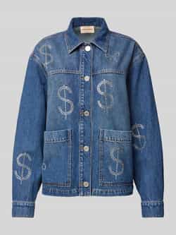 Stella Nova Jeansjack met strass-steentjes